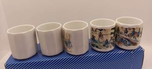 5 Korean Shot Glasses In Box 50X42mm