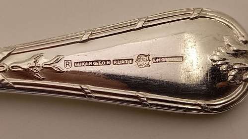 6 x Large Vintage E&Co R Elkington Plate Spoons (High Quality) 189mm