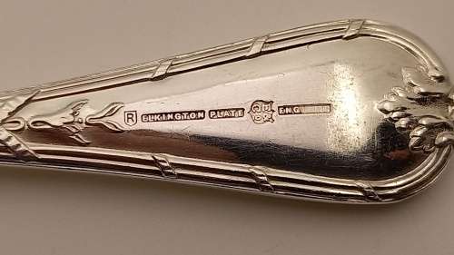 6 x Large Vintage E&Co R Elkington Plate Spoons (High Quality) 189mm