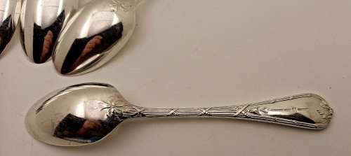 6 x Large Vintage E&Co R Elkington Plate Spoons (High Quality) 189mm