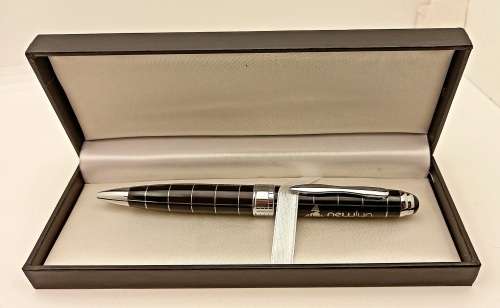 Branded Ballpoint pen in Case - Newlyn - unward-upward-forward