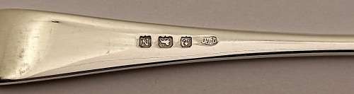 1937 Hallmarked Sterling SILVER Fork 18,8gram-149mm-BIRMINGHAM- England-engraved