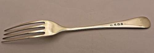 1937 Hallmarked Sterling SILVER Fork 18,8gram-149mm-BIRMINGHAM- England-engraved