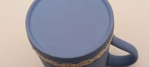 Vintage Blue `Wedgwood` Jasperware Jug (St Pauls Cathedral) Christmas 1972