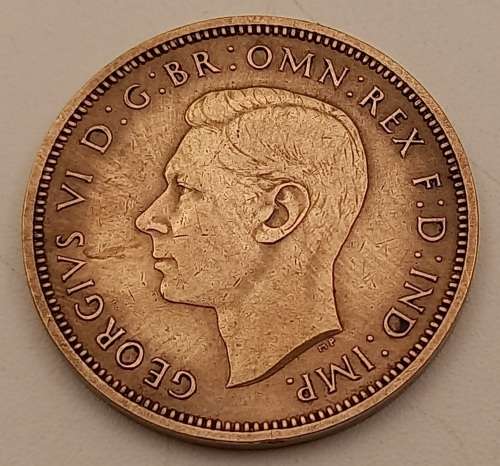 1939 United Kingdom ½ Penny - George VI