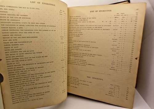 Antique 1850`s Family(Finn/Stopforth) Bible  with MANY GUSTAVE DORE (1832-1883) illustrations