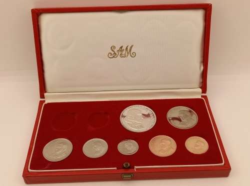 1968 Proof Coin set (SILVER R1) in Original SA Mint box