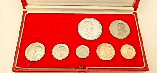 1968 Proof Coin set (SILVER R1) in Original SA Mint box