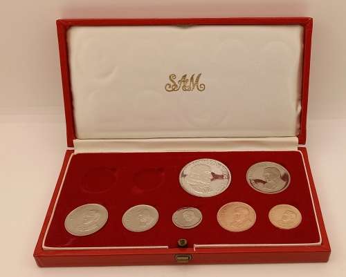 1968 Proof Coin set (SILVER R1) in Original SA Mint box