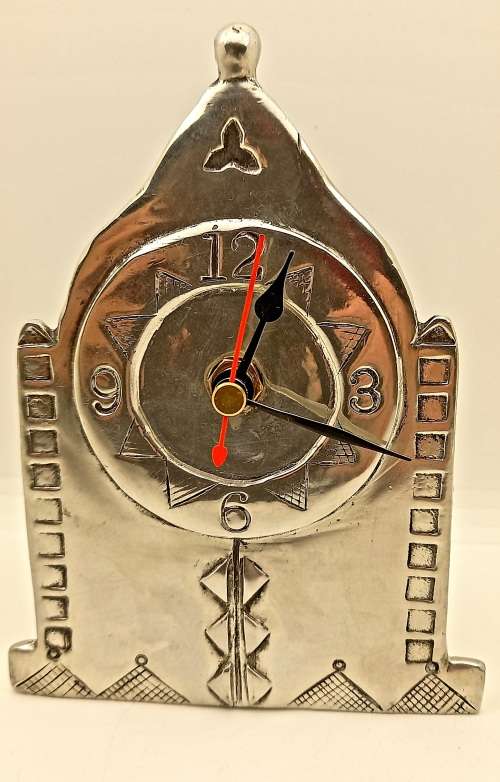 Genuine Carrol Boyes Pewter Desk Clock (Working) Battery Operated