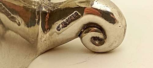 Genuine Carrol Boyes Pewter Desk Clock (Working) Battery Operated