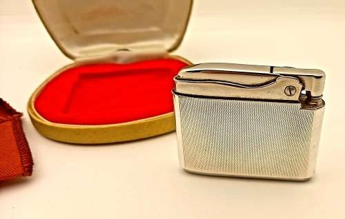 Vintage Ronson Adonis Lighter in Case --Not tested -no Gas