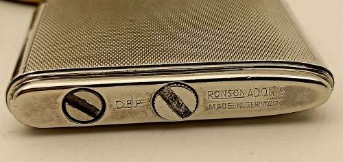 Vintage Ronson Adonis Lighter in Case --Not tested -no Gas