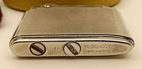 Vintage Ronson Adonis Lighter in Case --Not tested -no Gas