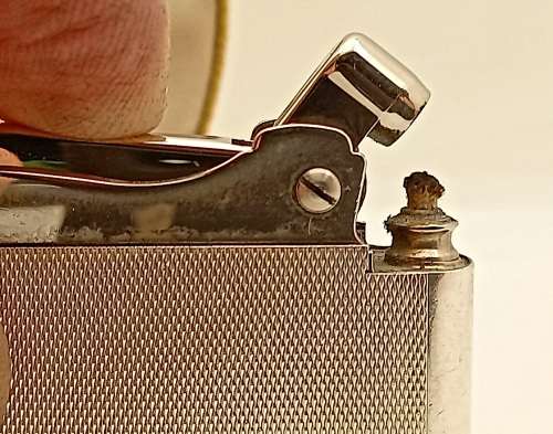 Vintage Ronson Adonis Lighter in Case --Not tested -no Gas