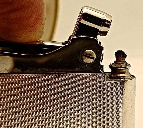 Vintage Ronson Adonis Lighter in Case --Not tested -no Gas