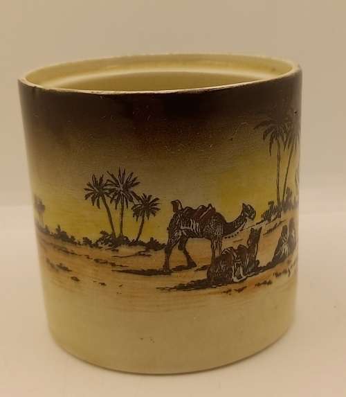Rare Antique A.J Wilkinson Homeland Series Africa Royal Staffordshire Sugar Pot without Lid 76x80mm