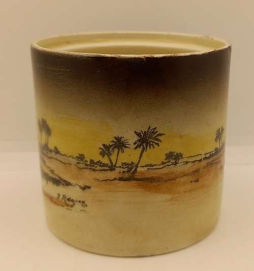 Rare Antique A.J Wilkinson Homeland Series Africa Royal Staffordshire Sugar Pot without Lid 76x80mm
