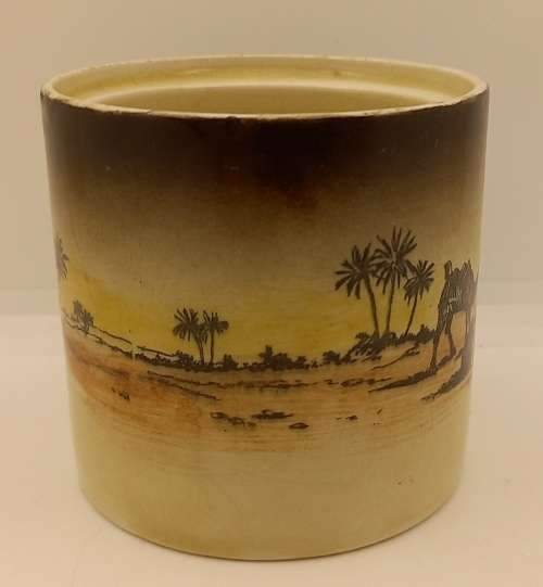 Rare Antique A.J Wilkinson Homeland Series Africa Royal Staffordshire Sugar Pot without Lid 76x80mm
