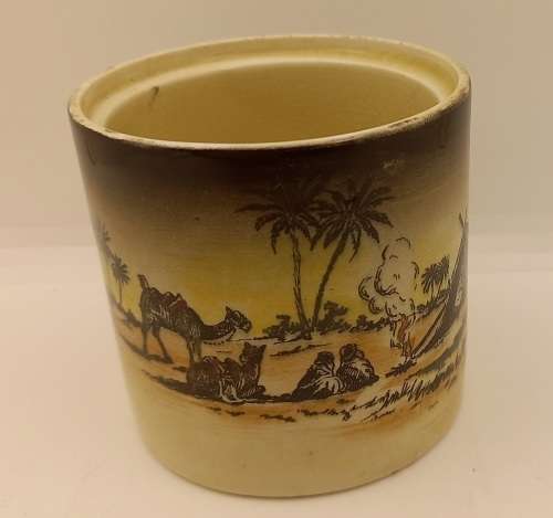Rare Antique A.J Wilkinson Homeland Series Africa Royal Staffordshire Sugar Pot without Lid 76x80mm