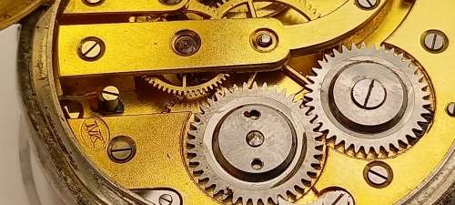 Antique  MK (Michael Kors) Pocket watch not working (for spares) see all photos (lens is loose)