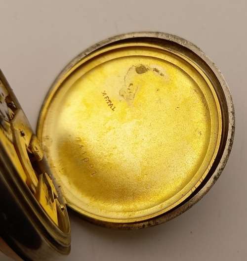 Antique  MK (Michael Kors) Pocket watch not working (for spares) see all photos (lens is loose)