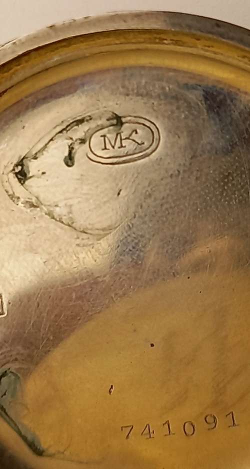 Antique  MK (Michael Kors) Pocket watch not working (for spares) see all photos (lens is loose)