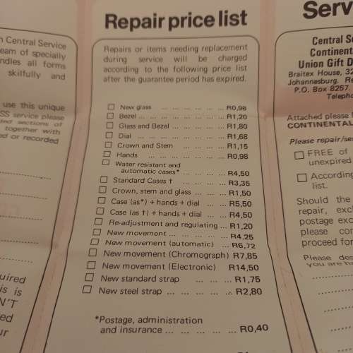 Pre-owned Vintage 1970's Continental Swiss Mechanical watch with digital display -working with case