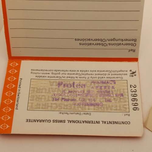 Pre-owned Vintage 1970's Continental Swiss Mechanical watch with digital display -working with case