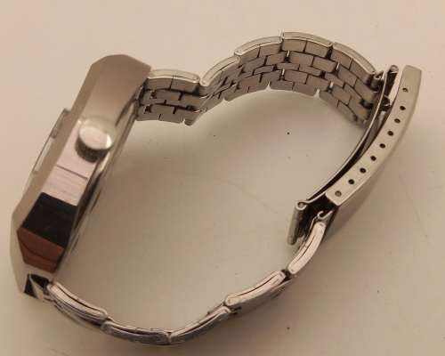 Pre-owned Vintage 1970's Continental Swiss Mechanical watch with digital display -working with case