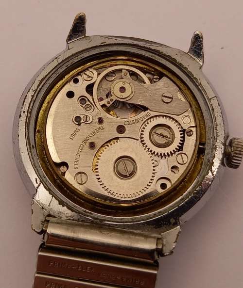 Vintage SORNADAT Swiss made Mens Mechanical watch 21 Jewels- Unbreakable Main Spring -Runs then stop