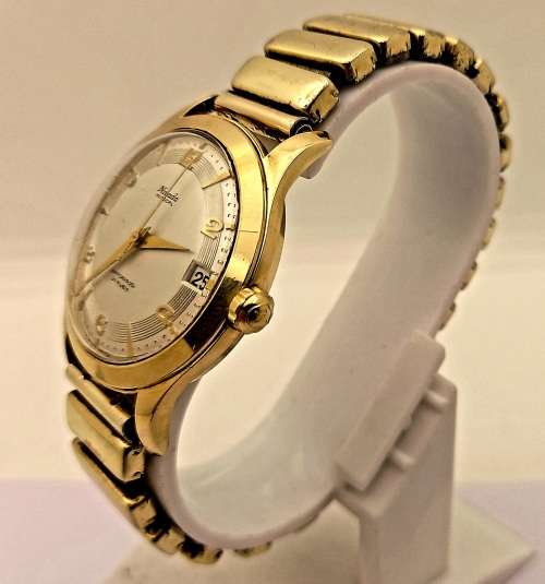 Vintage Nivada Autocal Incabloc Automatic 21 Rubis -Working with Rolled Gold strap