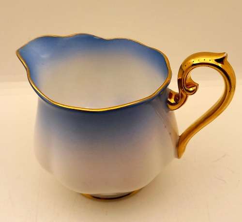 Royal Albert Rainbow Blue Creamer (Very Tiny nick on rim see photos )