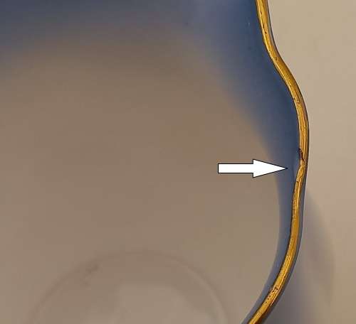 Royal Albert Rainbow Blue Creamer (Very Tiny nick on rim see photos )