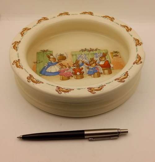 Large Vintage Royal Doulton BUNNYKINS Bowl 45x190mm- Chipped see Photos