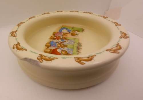 Large Vintage Royal Doulton BUNNYKINS Bowl 45x190mm- Chipped see Photos