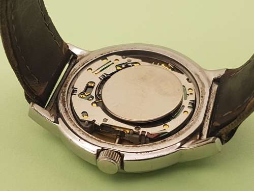 Pre-owned Mens Timex Indiglo WR50M Quarts watch - Working -Leather Strap