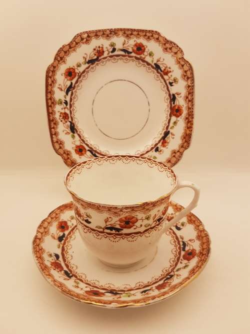 1940-1950's Melba Bone China Trio Made in England- Cup has a Hairline Crack
