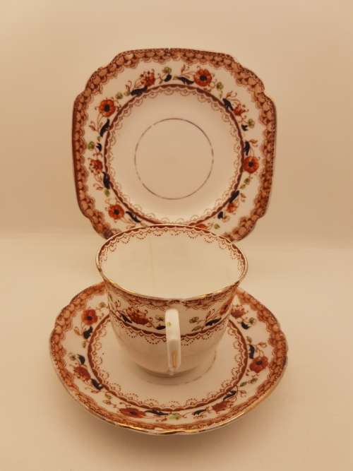 1940-1950's Melba Bone China Trio Made in England- Cup has a Hairline Crack