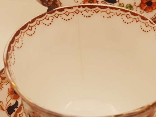 1940-1950's Melba Bone China Trio Made in England- Cup has a Hairline Crack