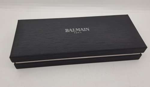 Original Balmain Ball point Pen in Case -Paris- Branded -Liberty - Compare size with parker in Photo