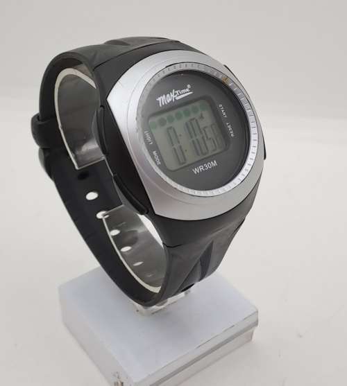 Pre-owned MaxTime WR30m Quartz Watch -Working -New Battery -Rubber Band