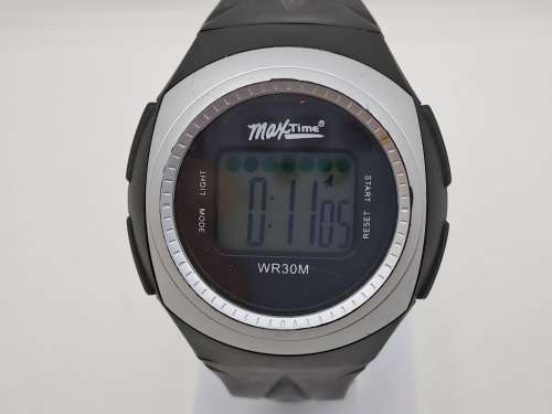 Pre-owned MaxTime WR30m Quartz Watch -Working -New Battery -Rubber Band