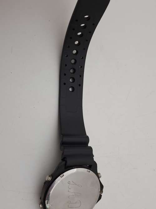 Pre-owned ASHKA Quartz Watch Digital & Analogue-Japan -Working -New Battery Rubber Band