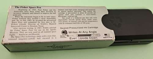 2 1960's original Fisher Astronaut Space Pens used by NASA-writes at every angle even upside down