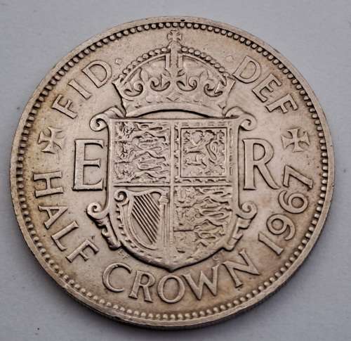 1967 United Kingdom ½ Crown - Elizabeth II