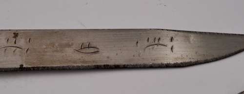 Antique Greek dagger, commemorating the Greek War of Independence, March 17, 1821 with sheath