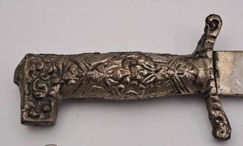 Antique Greek dagger, commemorating the Greek War of Independence, March 17, 1821 with sheath