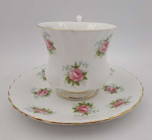 Vintage Royal Albert ``Forget Me Not`` rose Demitasse Cup and saucer (3 Available)