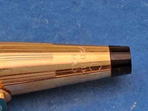 Pre-owned - Cross 1/20 14kt Rolled Gold Pen Made in Ireland -Ink still ok  -In Case -FNB Branded